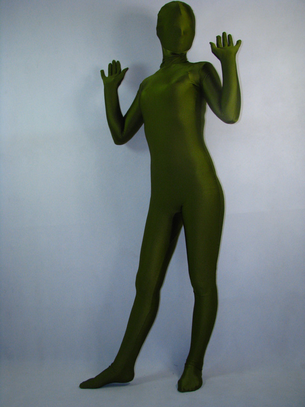 Army Green Unisex Lycra Zentai Suit